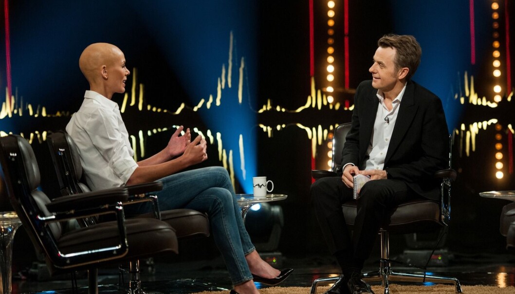 Det er dessverre fortsatt få forunt å – som Gunhild Stordalen – få fortelle sin sykdomshistorie i beste sendetid på Skavlan. (Foto: NRK / NTB scanpix) Det er dessverre fortsatt få forunt å – som Gunhild Stordalen – få fortelle sin sykdomshistorie i beste sendetid på Skavlan. (Foto: NRK / NTB scanpix)