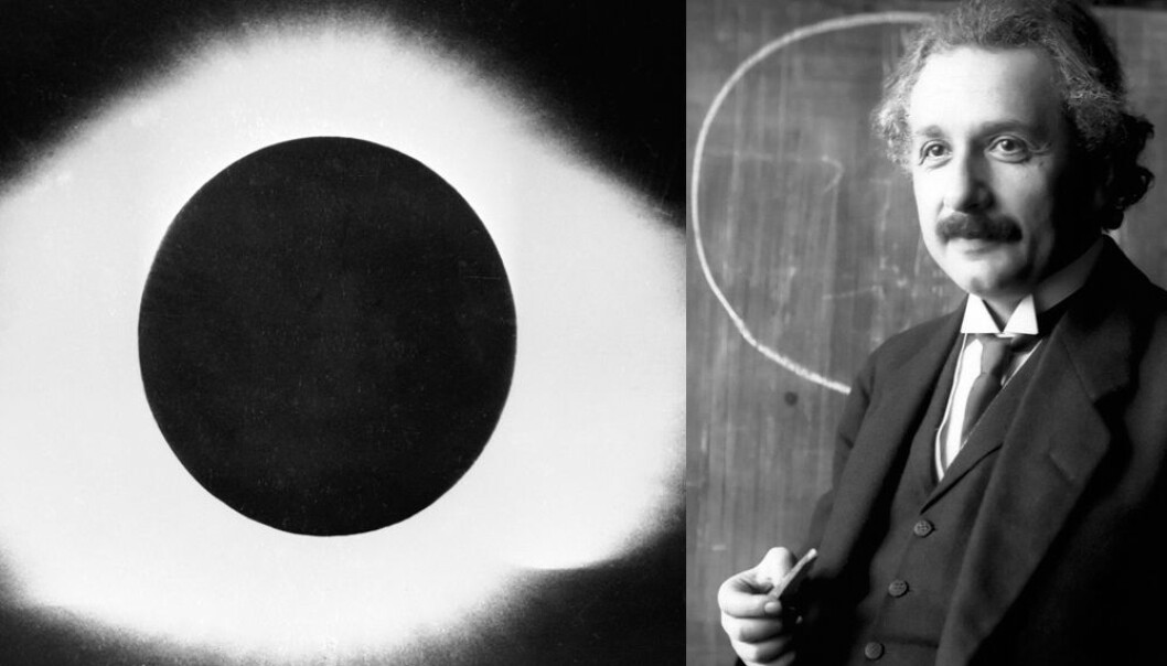 Ei total solformørking i 1919 medverka til å gi teorien til Einstein enorm merksemd verda over. (Foto: NTB scanpix/Ferdinand Schmutzer) Ei total solformørking i 1919 medverka til å gi teorien til Einstein enorm merksemd verda over. (Foto: NTB scanpix/Ferdinand Schmutzer)