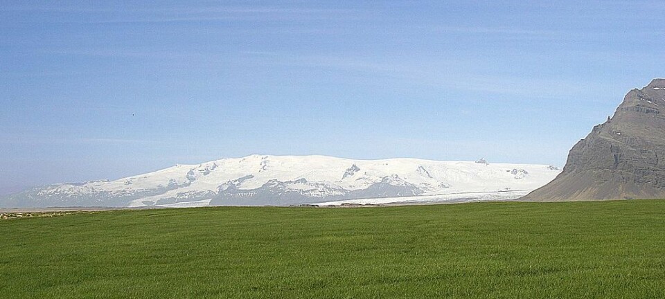 Öræfajökull på Island. Under dette området kan det ligge en bit av et gammelt kontinent. (Foto: Guillaume Baviere, CC BY 2.0)