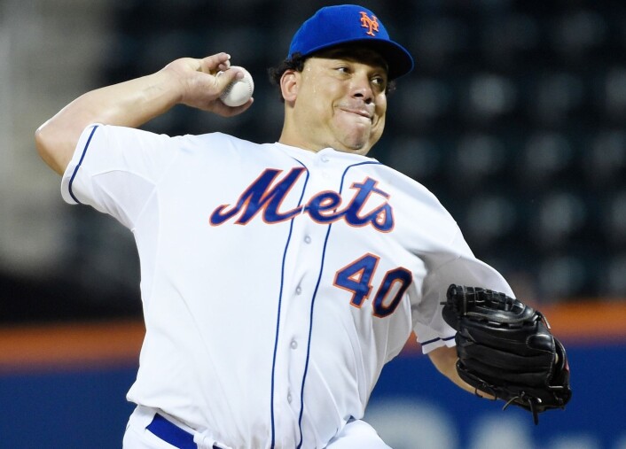 Pitcheren Bartolo Colon i aksjon for New York Mets mot Washington Nationals i september 2014. Hjemmebanen til Mets, Citi Field, ligger bare et veldig langt baseballkast unna New York Hall of Science. (Foto: Robert Deutsch, USA Today Sports/Reuters) Pitcheren Bartolo Colon i aksjon for New York Mets mot Washington Nationals i september 2014. Hjemmebanen til Mets, Citi Field, ligger bare et veldig langt baseballkast unna New York Hall of Science. (Foto: Robert Deutsch, USA Today Sports/Reuters)