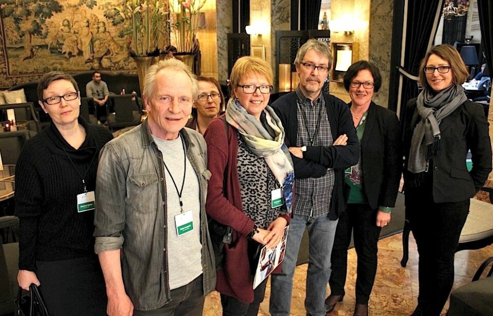 En gruppe rektorer og lærere fra Førde var på Grand Hotel i Oslo for å høre forskerne fortelle om hvorfor skolene deres er best i Norge.  (Foto: Bård Amundsen)