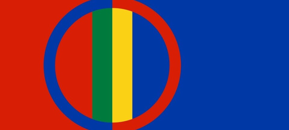 Det samiske flagget.  (Foto: Wikimedia)