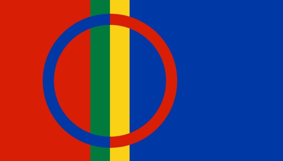 Det samiske flagget.  (Foto: Wikimedia)