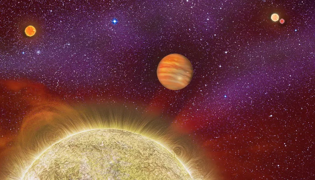 Stjernespekket solsystem
