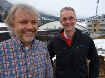 Geologen Stein Bondevik (t.v.) og økologen Knut Rydgren har i samarbeid kasta nytt lys over dei menneskelege følgjene av Storegga-tsunamien. (Foto: Katrine Sele) Geologen Stein Bondevik (t.v.) og økologen Knut Rydgren har i samarbeid kasta nytt lys over dei menneskelege følgjene av Storegga-tsunamien. (Foto: Katrine Sele)