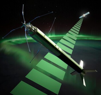 ICI-4-raketten er 10 meter lang. Den har 140 kg nyttelast og 7 vitenskapelige instrumenter ombord. Maks flyhøyde er 350 kilometer.
(Foto: (Illustrasjon: Trond Abrahamsen, Andøya Space Center)) ICI-4-raketten er 10 meter lang. Den har 140 kg nyttelast og 7 vitenskapelige instrumenter ombord. Maks flyhøyde er 350 kilometer.
(Foto: (Illustrasjon: Trond Abrahamsen, Andøya Space Center))