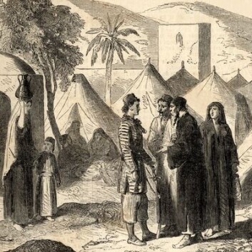 Kristne i Libanon, tegnet rundt 1860, på samme tid som bibelen til Smith, Bustani og Van Dyck ble en salgssuksess. (Foto: (Kilde: Ukjent kunstner/Wikimedia Commons. Bildet er offentlig eiendom)) Kristne i Libanon, tegnet rundt 1860, på samme tid som bibelen til Smith, Bustani og Van Dyck ble en salgssuksess. (Foto: (Kilde: Ukjent kunstner/Wikimedia Commons. Bildet er offentlig eiendom))