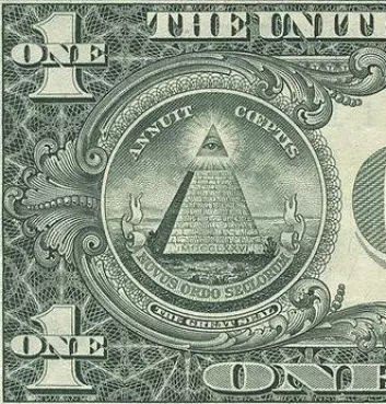 Noen mener at symboler som er trykt på dollarseddelen, beviser at Illuminati styrer USA.