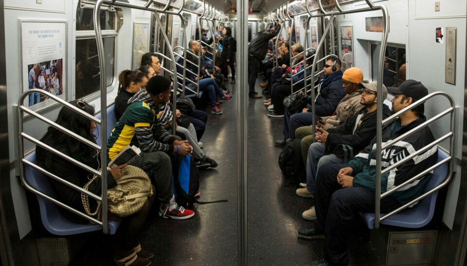 Det finnes en usynlig verden av mikrober på t-banen i New York. (Illustrasjonsfoto: Lucas Jackson, Reuters)