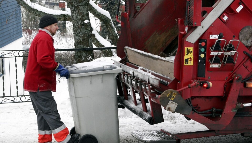 De som håndterer avfallet vårt, har de mest tilfredse brukerne blant de offentlige tjenestene. (Foto: Espen Bratlie, Samfoto) De som håndterer avfallet vårt, har de mest tilfredse brukerne blant de offentlige tjenestene. (Foto: Espen Bratlie, Samfoto)