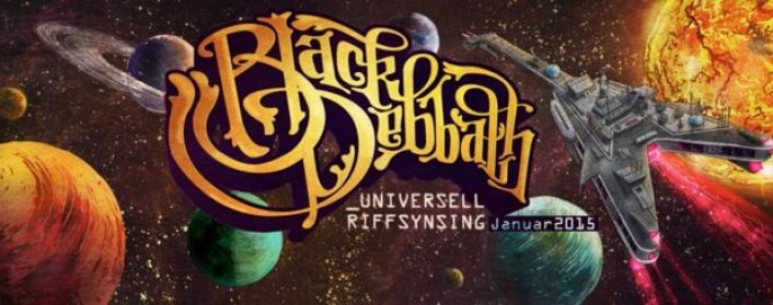 "Universell riffsynsing" er tittelen på det nye albumet fra Black Debbath. (Platecover) "Universell riffsynsing" er tittelen på det nye albumet fra Black Debbath. (Platecover)