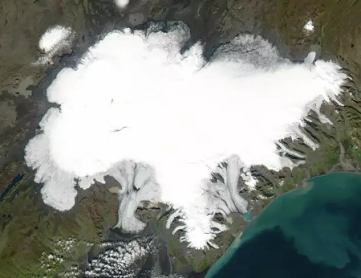 Vatnajökull, den største isbreen på Island. (Foto: Offentlig eiendom)