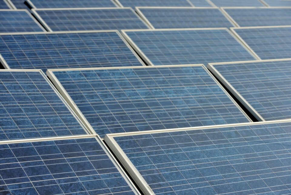 Selv om det trengs masse kobber for å lede strømmen i solceller, vil det trolig være smart å gå over til denne og andre fornybare energikilder de neste tiårene.  (Foto: Scanpix, Frank May)