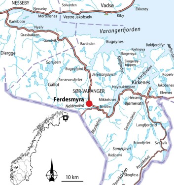 Ferdesmyra i Øst-Finnmark. (Foto: (Kart: NINA)) Ferdesmyra i Øst-Finnmark. (Foto: (Kart: NINA))