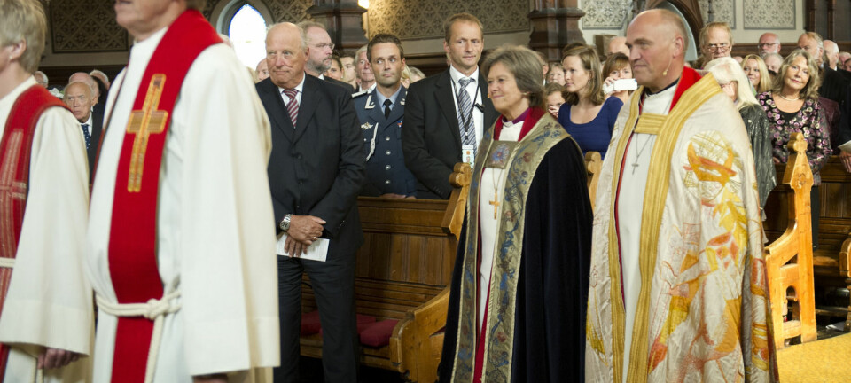 Prester møter kirkens reformer på ulike vis. Her fra Sjømannskirkens 150-årsjubileumsgudstjeneste i august 2014, der Kong Harald var til stede.  (Foto: Scanpix, Marit Hommedal)