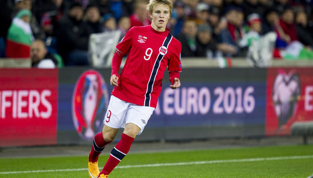 Martin Ødegaard (16 år) er tidenes yngste tippeligaspiller, tidenes yngste målscorer i tippeligaen og tidenes yngste landslagsspiller. (Foto: Vegard Wivestad Grøtt/Scanpix) Martin Ødegaard (16 år) er tidenes yngste tippeligaspiller, tidenes yngste målscorer i tippeligaen og tidenes yngste landslagsspiller. (Foto: Vegard Wivestad Grøtt/Scanpix)