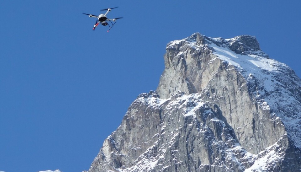 Kan droner for eksempel brukes til å oppdage jordbevegelser? (Foto: Torgeir Vaa, Statens Vegvesen)
