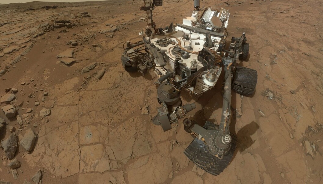 Curiosity tar en selfie. (Foto: NASA) Curiosity tar en selfie. (Foto: NASA)