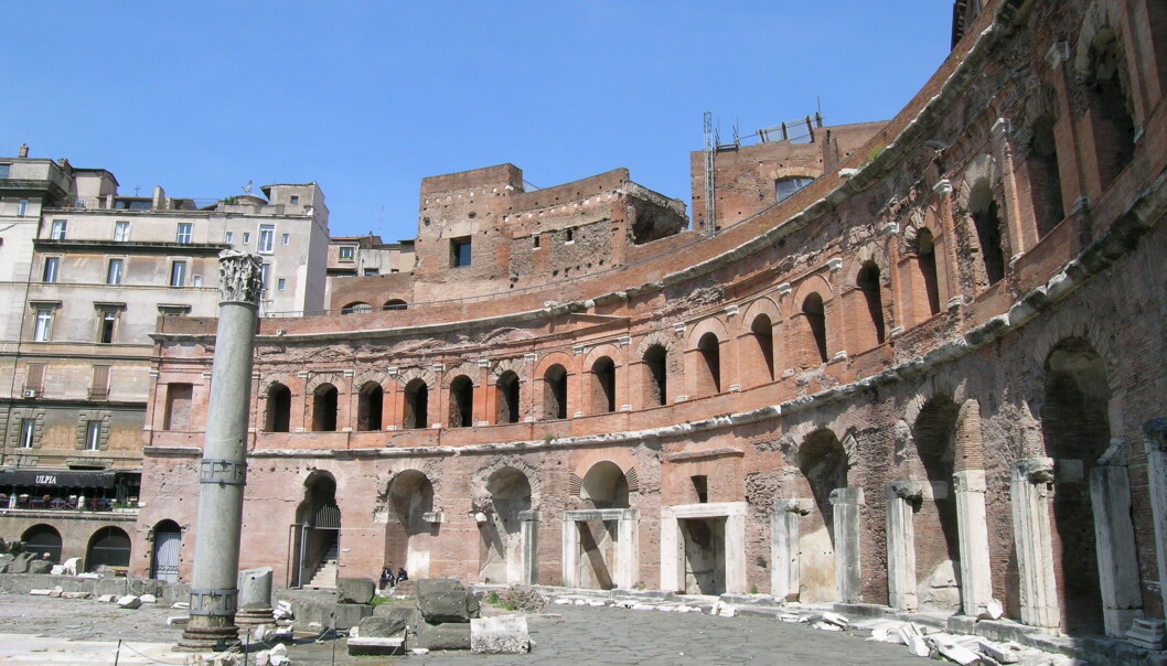 Trajans Market i Roma. Bygget er fra rundt 100 e.Kr. (Foto: Zello/Offentlig eiendom) Trajans Market i Roma. Bygget er fra rundt 100 e.Kr. (Foto: Zello/Offentlig eiendom)