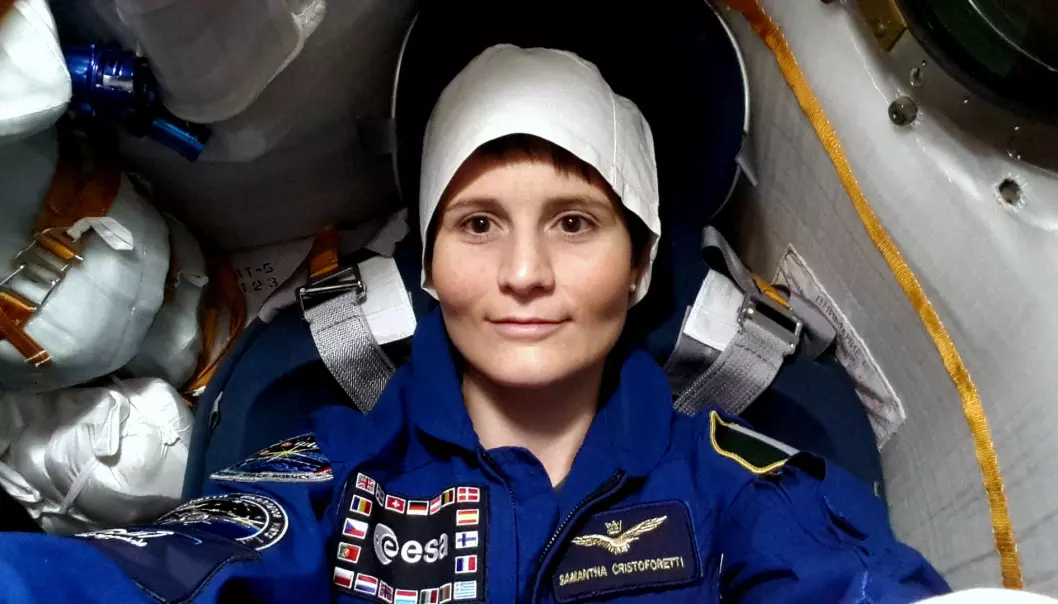 Første italienske kvinne på romstasjonen