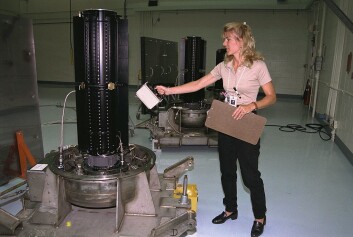 RTG-generatoren som sitter på Cassini-Huygens-sonden. (Foto:NASA) RTG-generatoren som sitter på Cassini-Huygens-sonden. (Foto:NASA)