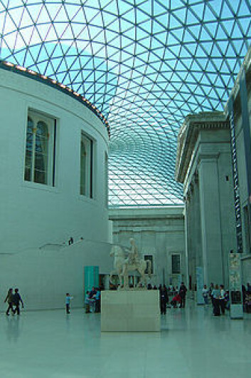 The Great Court i British museum ble åpnet av dronning Elizabeth II i 2000. Rommet ble designet av Foster and Partners. (Foto: Wikipedia) The Great Court i British museum ble åpnet av dronning Elizabeth II i 2000. Rommet ble designet av Foster and Partners. (Foto: Wikipedia)