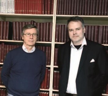 Professor Jan Tore Klovland ved NHH og Lars Fredrik Øksendal, forsker i Norges Bank. (Foto: Helge Skodvin) Professor Jan Tore Klovland ved NHH og Lars Fredrik Øksendal, forsker i Norges Bank. (Foto: Helge Skodvin)
