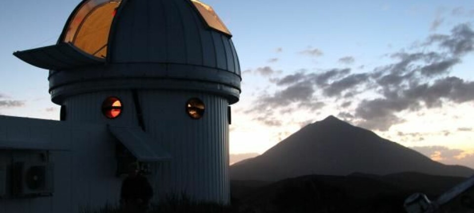 Et nytt teleskop er bygget på Izaña-fjellet i Teide nasjonalpark på Tenerife.  (Foto: Lise Brix)