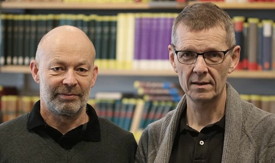 COLLABORATION: Jon Vidar Sigurðsson and Hans Jacob Orning are both Professors of History at the University of Oslo. (Photo: Fillip-André Baarøy)