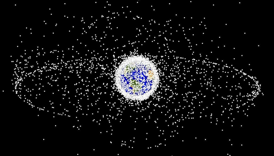 Kartlagt romsøppel i bane rundt jorda. (Bilde: NASA Orbital Debris Program Office, photo gallery) Kartlagt romsøppel i bane rundt jorda. (Bilde: NASA Orbital Debris Program Office, photo gallery)