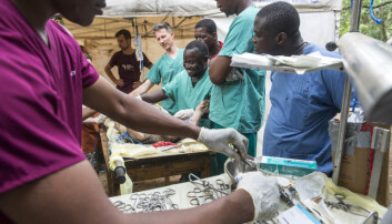 Students go through a number of training modules, including learning to do anaesthesia on pigs. (Photo: Magnus Endal, CapaCare) Students go through a number of training modules, including learning to do anaesthesia on pigs. (Photo: Magnus Endal, CapaCare)