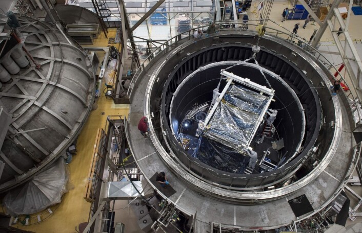 Hjertet til James Webb Space Telescope besto frysetesten. (Foto: Christ Dunn, EPA/NASA) Hjertet til James Webb Space Telescope besto frysetesten. (Foto: Christ Dunn, EPA/NASA)