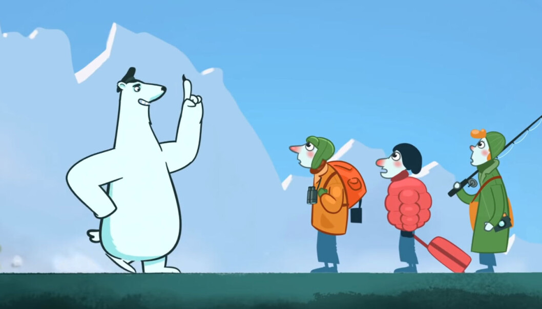 The polar bear give advice on how to protect the vulnerable Arctic environment. The polar bear give advice on how to protect the vulnerable Arctic environment.