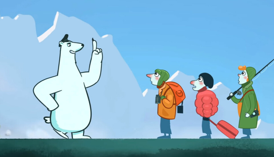 The polar bear give advice on how to protect the vulnerable Arctic environment.