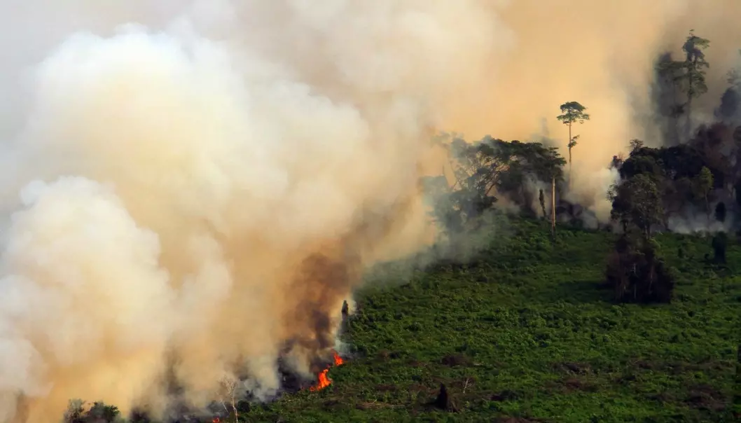 Indonesia står i brann