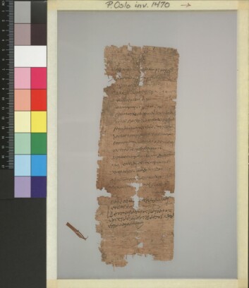 En far, Ofelas, ber om at hans mindreårige sønn, Pakhois, blir registert som lærling i veveindustrien. Dokumentet er datert 11. juni år 70 e.Kr. (Foto: Papyrussamlingen, Universitetsbiblioteket i Oslo) En far, Ofelas, ber om at hans mindreårige sønn, Pakhois, blir registert som lærling i veveindustrien. Dokumentet er datert 11. juni år 70 e.Kr. (Foto: Papyrussamlingen, Universitetsbiblioteket i Oslo)