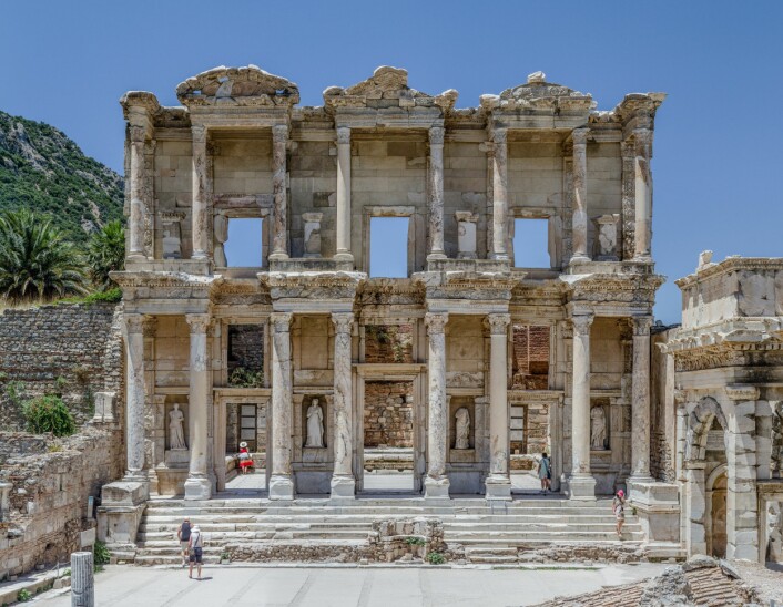 Biblioteket i Efesos, i samme by som gladiatorgraven ligger. (Foto: Benh LIEU SONG/Creative Commons)