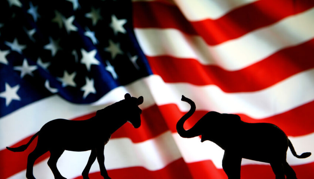 Politisk polarisering preger både politikk og dagligliv i USA. Splittelsen mellom venstre (Demokratene) og høyre (Republikanerne) er nå større enn målt noen gang tidligere. Foto: iStock Politisk polarisering preger både politikk og dagligliv i USA. Splittelsen mellom venstre (Demokratene) og høyre (Republikanerne) er nå større enn målt noen gang tidligere. Foto: iStock