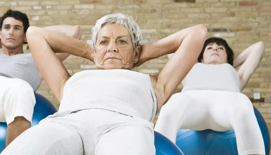 Fysisk aktivitet kan medføre en stor helsegevinst. Det er derfor viktig at eldre mennesker også finner tid til trening.  Illustrasjonsfoto: Colourbox