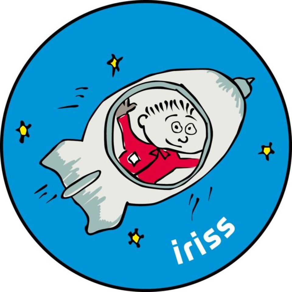 Den andre logoen til Iriss, Andreas Mogensens oppdrag på romstasjonen i september 2015, ment for å inspirere barn og unge til å lære mer.