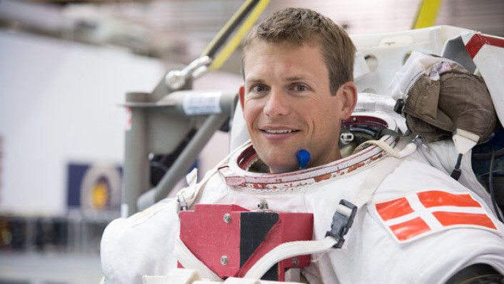 Andreas Mogensen, ESAs danske astronaut, blir skutt opp til romstasjonen 2. september 2015. (Foto: ESA) Andreas Mogensen, ESAs danske astronaut, blir skutt opp til romstasjonen 2. september 2015. (Foto: ESA)