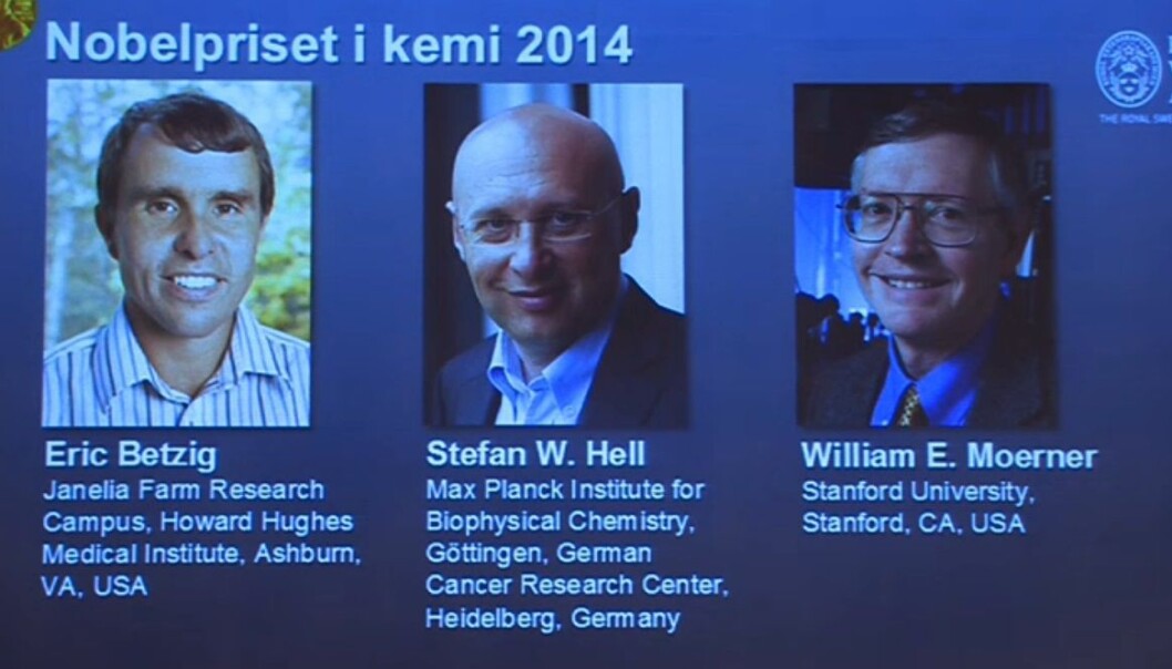 Vinennerne av nobelprisen. (Skjermdump) Vinennerne av nobelprisen. (Skjermdump)