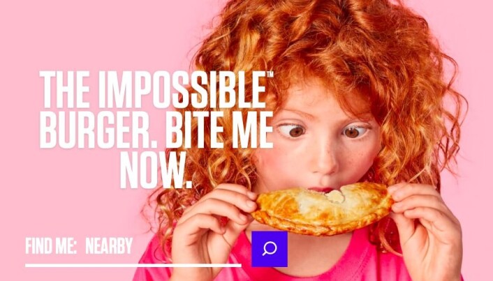 Selskapet Impossible Foods satser på kjøttfritt kjøtt. (Skjermdump fra nettsiden.) Selskapet Impossible Foods satser på kjøttfritt kjøtt. (Skjermdump fra nettsiden.)