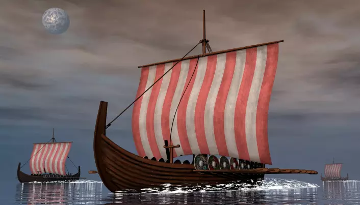 Vikingenes skipsteknologi gjorde det mulig for dem å reise langt for å plyndre og drive handel. (Illustrasjon: Elenarts / Shutterstock / NTB scanpix)