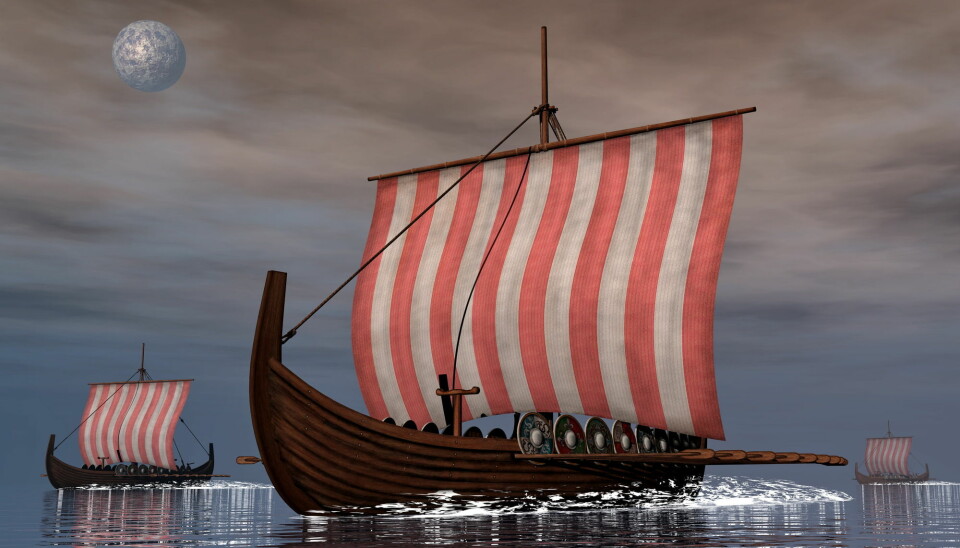 Vikingenes skipsteknologi gjorde det mulig for dem å reise langt for å plyndre og drive handel. (Illustrasjon: Elenarts / Shutterstock / NTB scanpix)