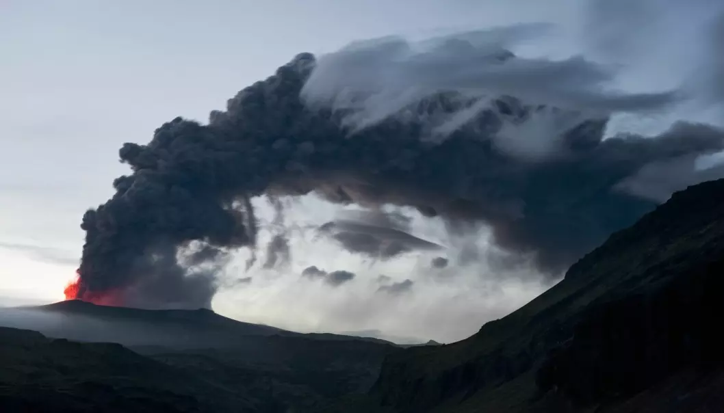 Våren 2010 brøt vulkanen Eyjafjallajökull på Island ut, og skapte flykaos i hele Europa.  (Foto: Scanpix, Orsolya Haarberg)