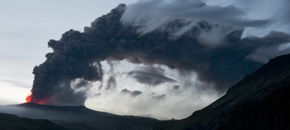 Våren 2010 brøt vulkanen Eyjafjallajökull på Island ut, og skapte flykaos i hele Europa.  (Foto: Scanpix, Orsolya Haarberg)