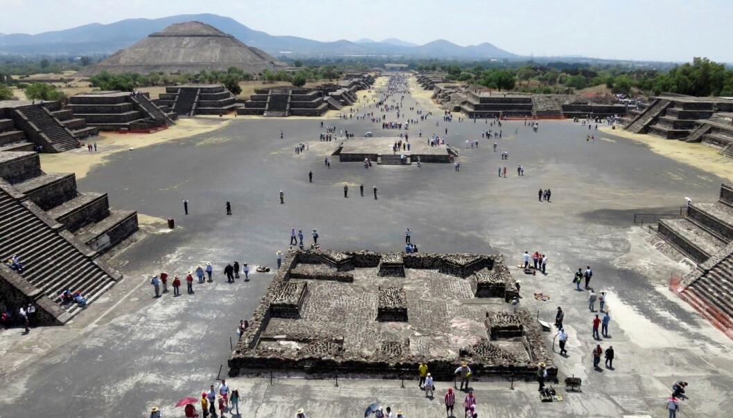 Utsikt fra Månepyramiden over den utdødde byen Teotihuacan i Mexico. (Foto: Reuters, Scanpix) Utsikt fra Månepyramiden over den utdødde byen Teotihuacan i Mexico. (Foto: Reuters, Scanpix)