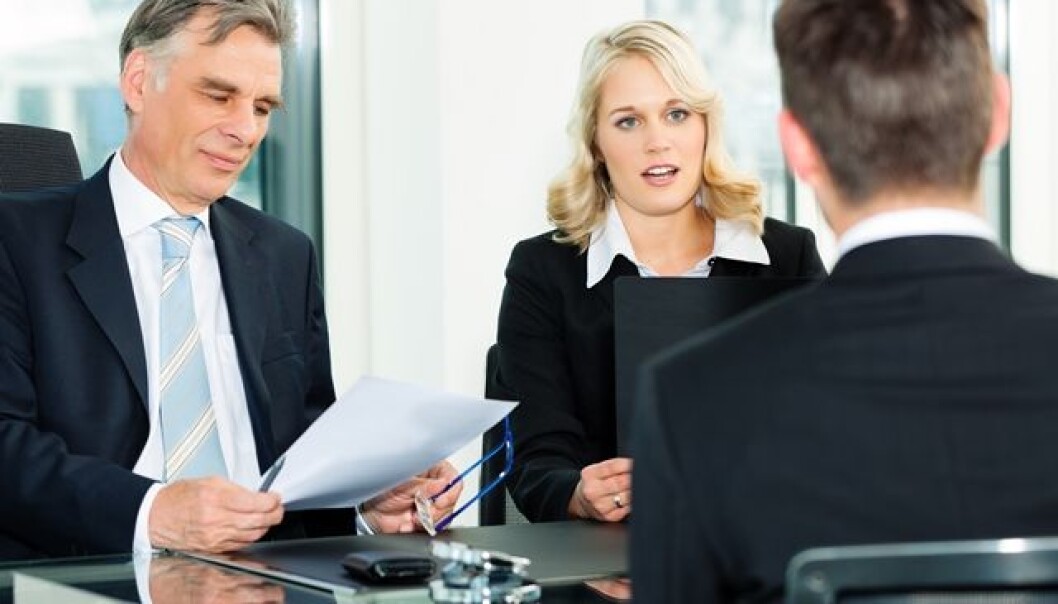 Hvordan du opptrer i jobbintervjuet kan avgjøre om du får jobben. Det er visse ting du bør, og absolutt ikke bør si, viser ny studie. (Foto: Colourbox) Hvordan du opptrer i jobbintervjuet kan avgjøre om du får jobben. Det er visse ting du bør, og absolutt ikke bør si, viser ny studie. (Foto: Colourbox)