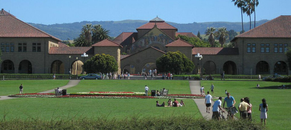 Stanford University er ett av universitetene i USA med toleranse for seksuelle minoriteter, ifølge en artikkel i tidsskriftet Nature. Akademiske miljøer kan være fristeder for kulturelt mangfold, og utviklingen mot større åpenhet går fort i Vesten og raskest i USA, selv om det fortsatt er utfordringer, særlig i de mest religiøse delene av landet. (Foto: Jawed Karim, Wikimedia Commons, Creative Commons Attribution-Share Alike 3.0 Unported Licence)